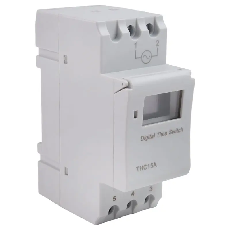 N96R THC15A Digital Timer Switch Programmable Electronic Time Control Switch Time Delay Switch DIN Rail AC220-240V