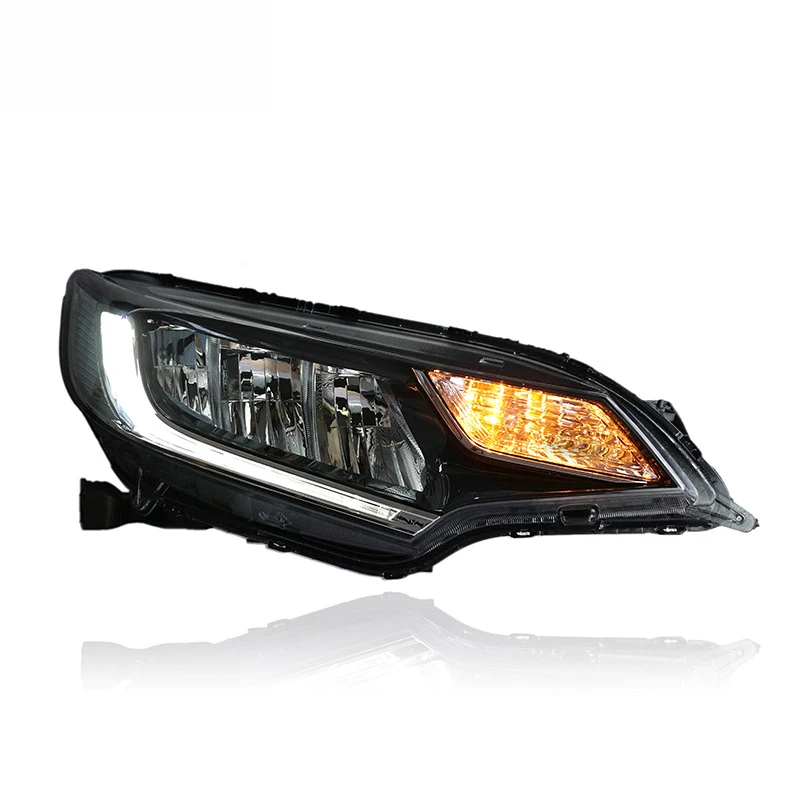 Suitable For 2014-2020 Honda Fit GK5 Headlight Assembly Modification To RS-Style Light Guide Daytime Running Lights LED Head