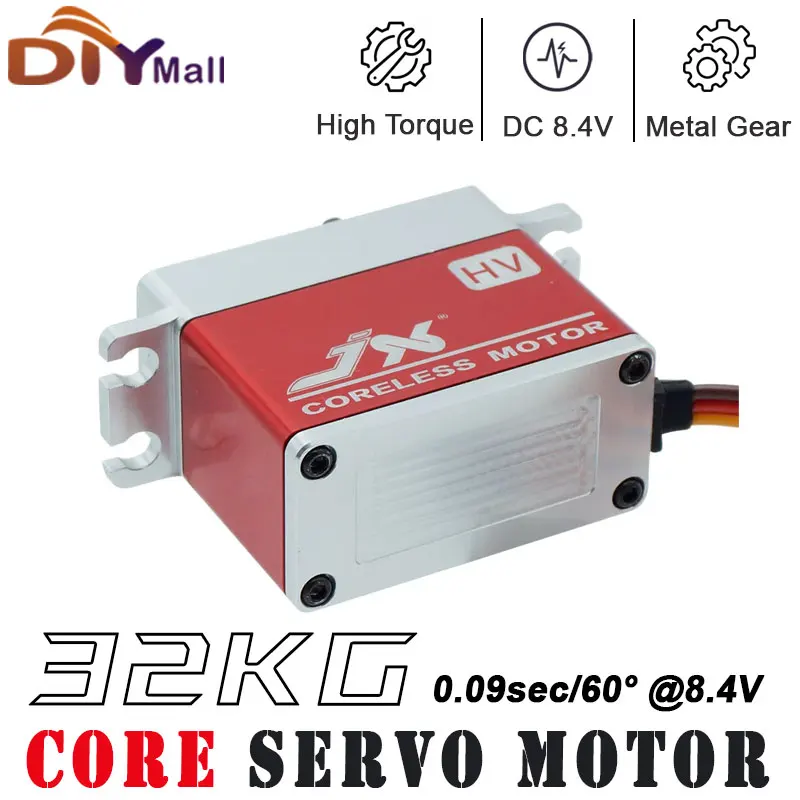 JX Servo PDI HV7232MG 32KG Alto Torque Full Metal Gear Housing Servo Digital de Alta Tensão para Carro RC Robô