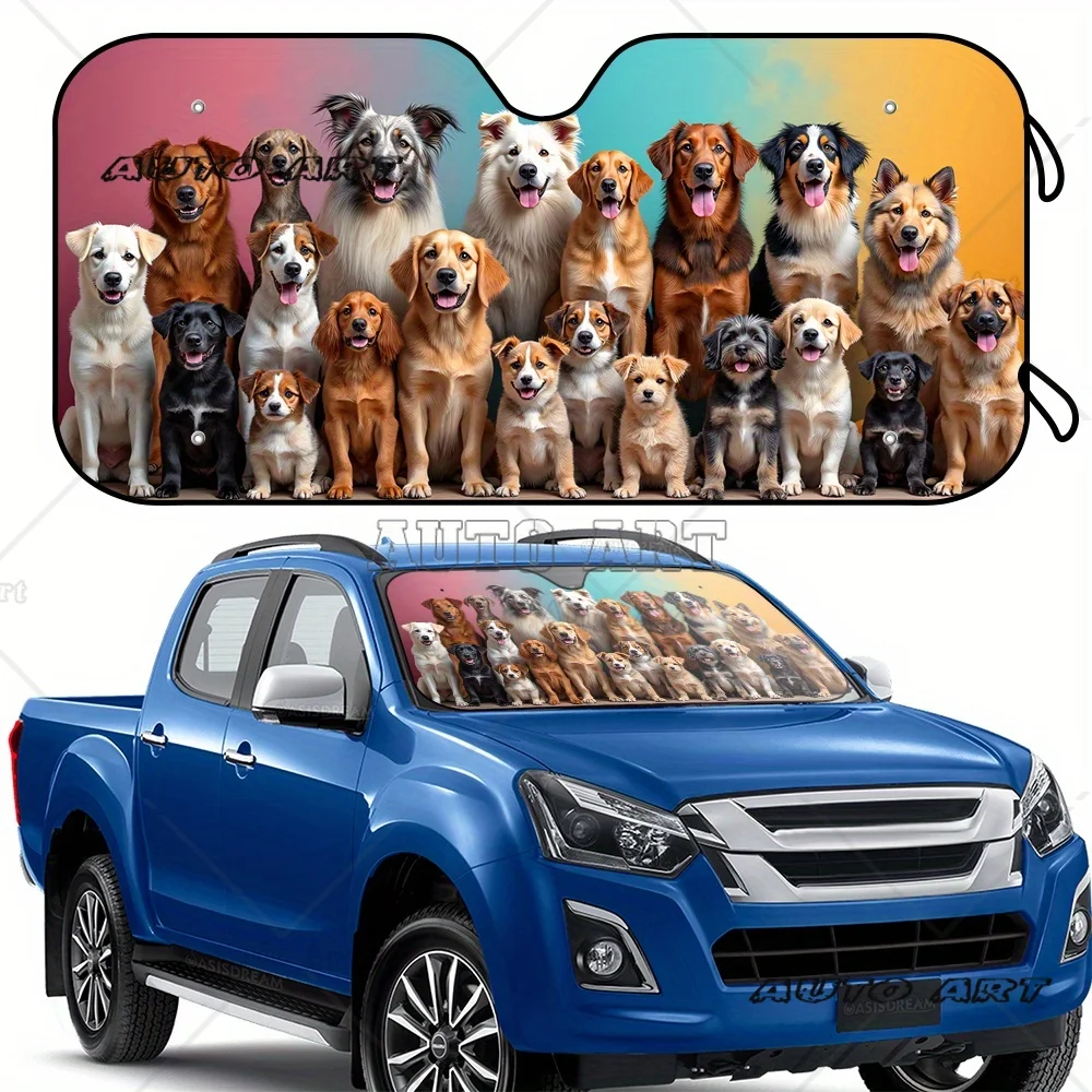 

Солнцезащитный козырек на лобовое стекло автомобиля, солнцезащитный козырек на лобовое стекло для собаки, защита от вредных УФ-лучей для автомобиля, очень охладитель