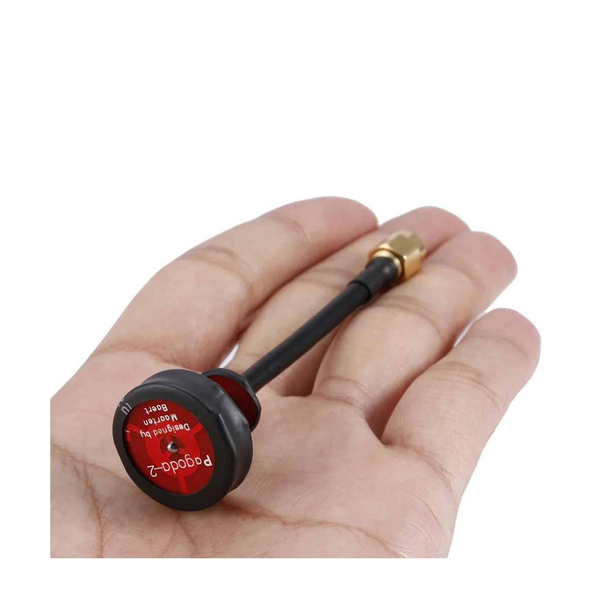 Para Pagoda 2 5.8G 5DBi 50W Omnidirecional Omni FPV Flat Panel Pagoda Antena RHCP SMA/RP-SMA 80Mm (Pin Vermelho)