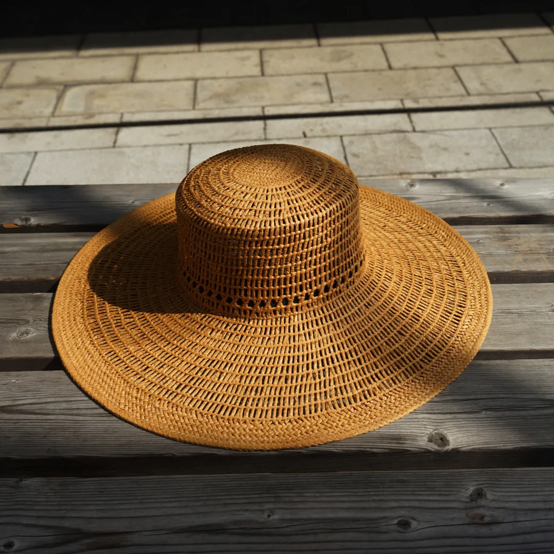 المرأة الصيف واقية من الشمس ظلة القش قبعة مريحة وتنفس نزهة عطلة قبعة الشمس التسوق السفر الترفيه قبعة الشمس #5