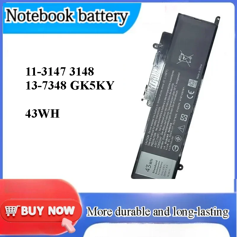 for Inspiron 11-3147 3148 13-7348 GK5KY Laptop Battery Replacement High Capacity Rechargeable Li-ion Notebook Power