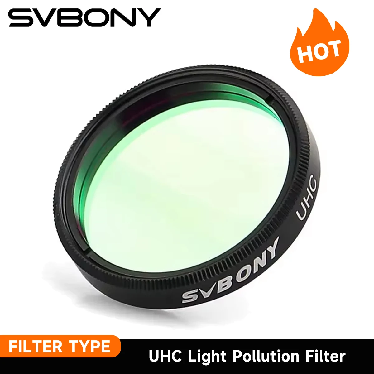 SVBONY telescope filter UHC filter Astrophotography to Improve the Image Contrast Reduces Light Pollution(1.25 inch/2 inch)