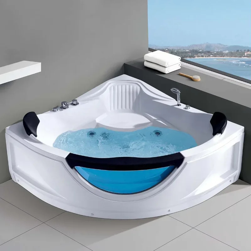 

2-Person corner Jacuzzi for hydrotherapy and massage
