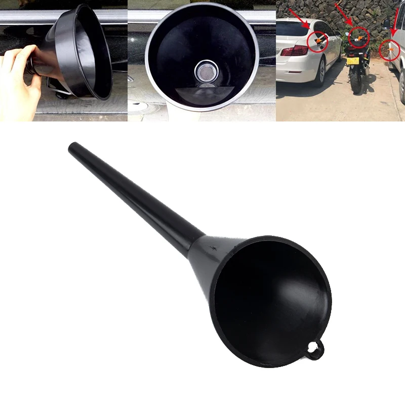 Car Long Stem Fuel Funnel Multi-Function Anti-splash Plastic Oil Funnel For All Automotive Oil Car Motorcycle Refueling Tools