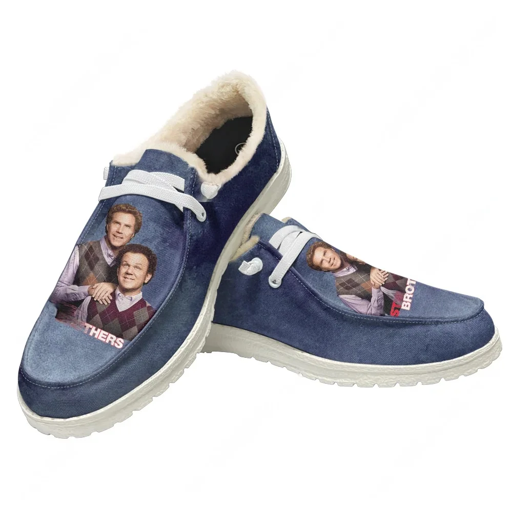 

Step Brothers Plush Flat Shoe Men Women Teenager Warm Shoe Indoor Outdoor High Quality Fashion Lightweight Shoes Custom Footwear