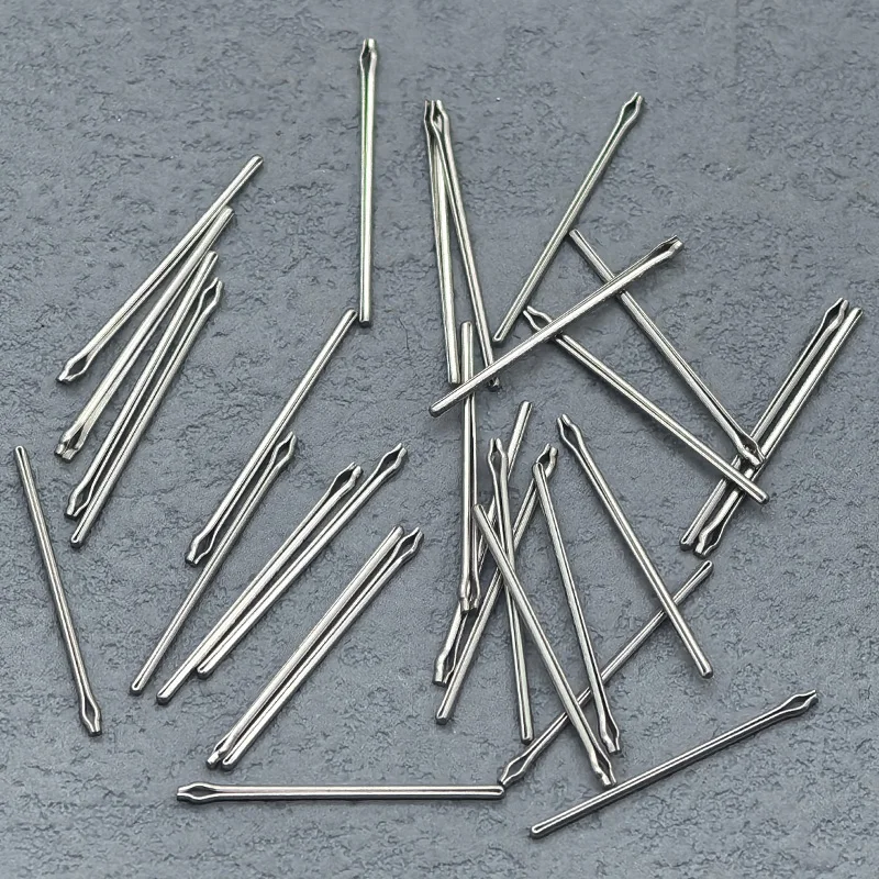 10PCS Dia 0.8/0.9/1.0mm Metal Watch Band Link Pins Bar Fits 10mm-26mm Men Watch Band Strap Links Bars Replace Parts