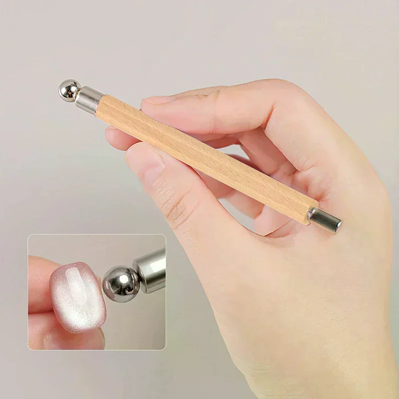 Strong Magnetic Long Double Head Nail Magnet Tool Pens Magnetic Cat Eye Gel Polish Nail Art Kit For DIY Salon Studio Or Home Use
