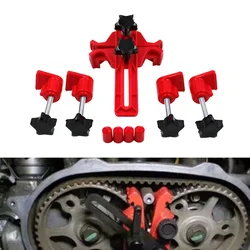 5 Pcs/set Universal Camshaft Dual Cam Clamp Alignment Car Engine Timing Belt Fix Changer Gear Locking Tool Holder Lock Retainer