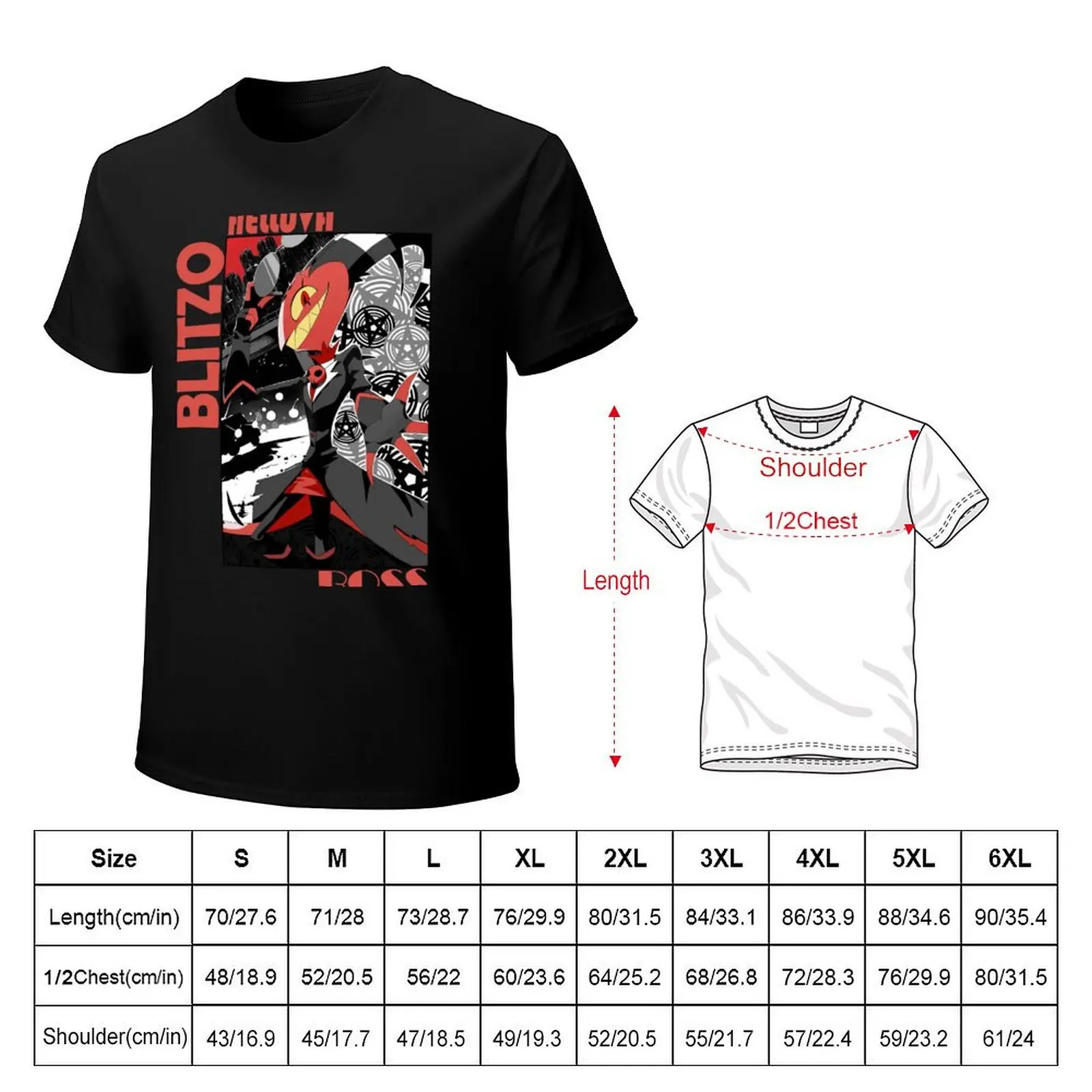 Helluva Boss Blitzo T-Shirt Plus Size Loose Fit T-Shirt