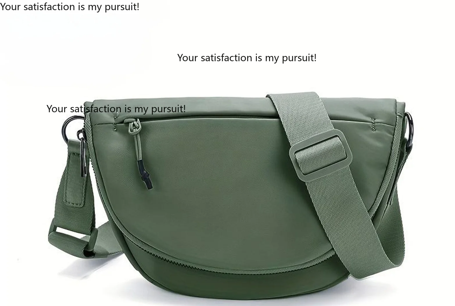 for Unisex Solid Color Nylon Crossbody Bag Customizable Minimalist Trendy Single Shoulder Casual Daily Shoulder Bag