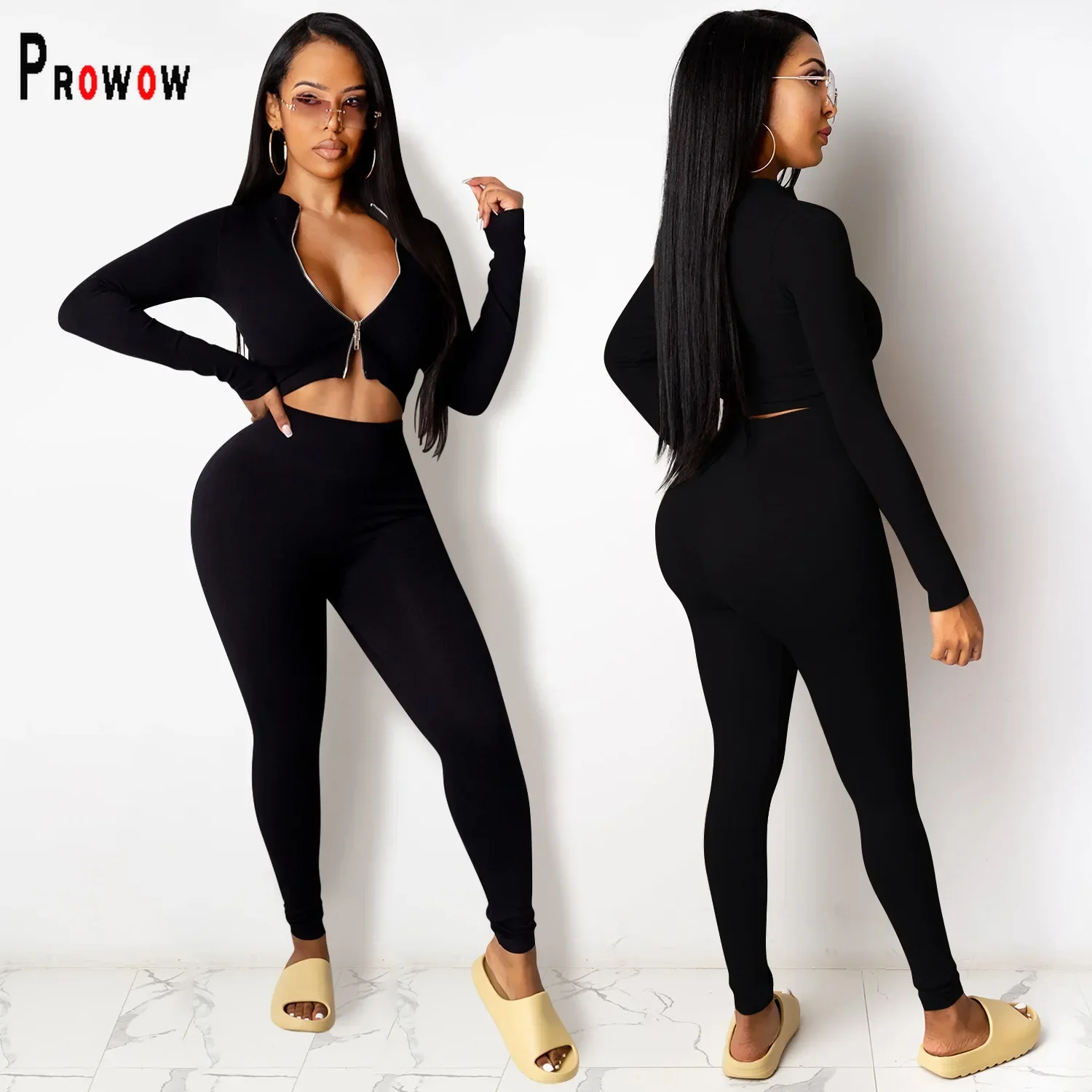 Sexy Knitted Women's Two Piece Matching Set Long Sleeve Coat Skinny Pant Fashion Spring Fall Female Sporty Clothes Outfits Suits