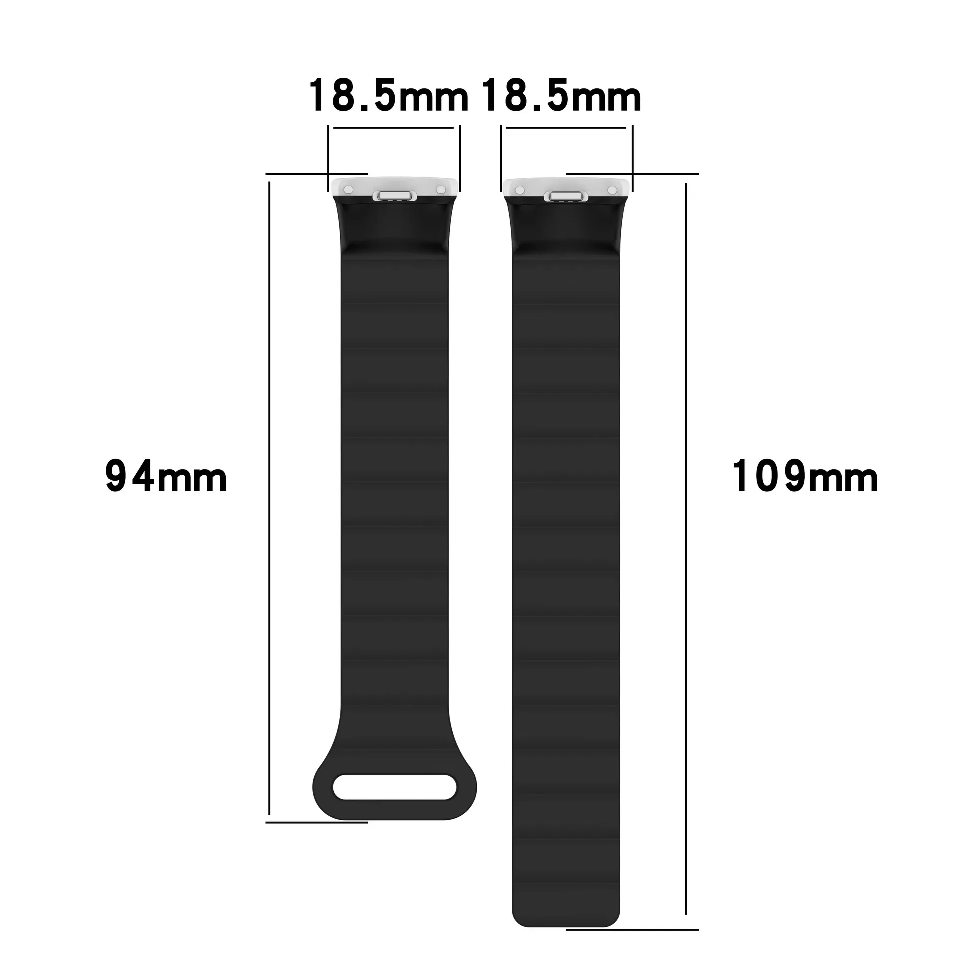 Magnetic Loop Wirstband for Mi Band 8 Strap Silicone Sport Watchband for Xiaomi Mi Band 8 NFC Correa Bracelet Metal Interface