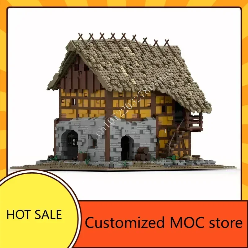4886PCS Mittelalterliche Brauerei Taylorsgreen MOC Puzzle StreetView Architecture Creative Birthday Holiday Toy Christmas Gift
