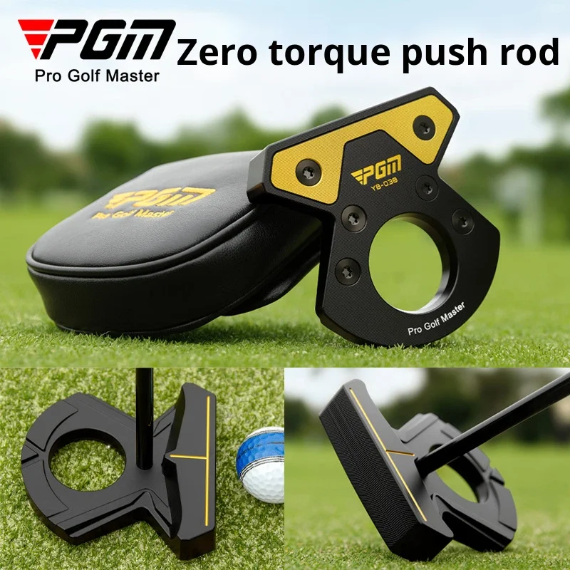 PGM Self-Operated Golf Putter Zero Torque Stable Big Head Forged Aluminum Low Center Gravity Ball Pickup Aim Line YE-028 86.36cm