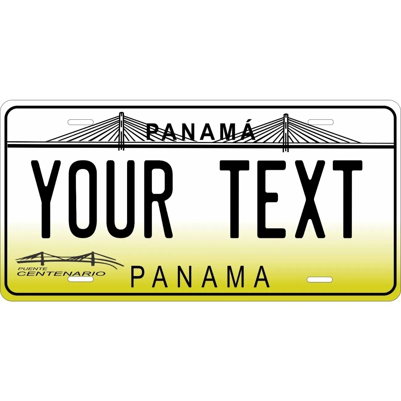 Custom Personalized Panama Flag Hanging Tag Waterproof Dustproof Home Wall Decor Ornament
