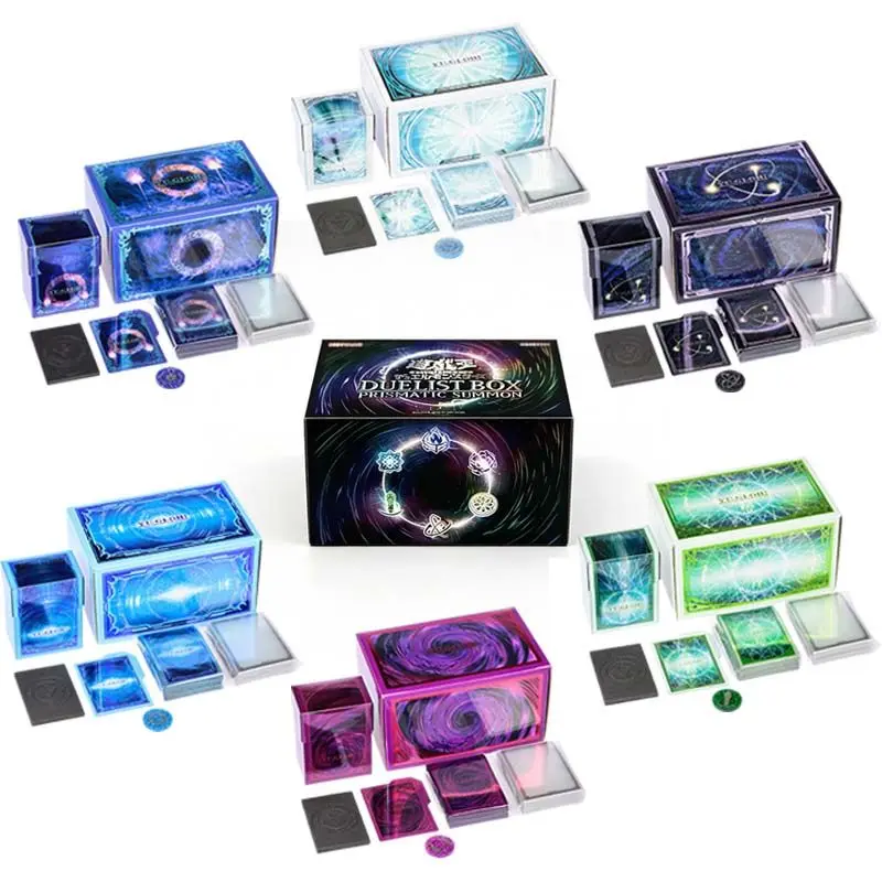 Yugioh Official Game Duel Monsters Prismatic Summon Fusion - Custodia, Bustine Protettive, Moneta e Sottobicchiere (Carte e Pacchetti di Carte Non Inclusi)