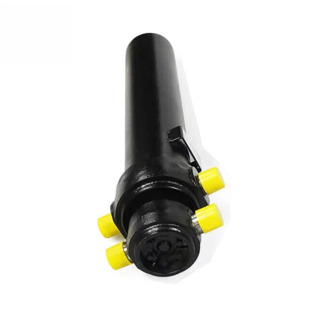 Multistage hydraulic lift cylinder for dump trucks with 4-inch and 2000-mm strokes