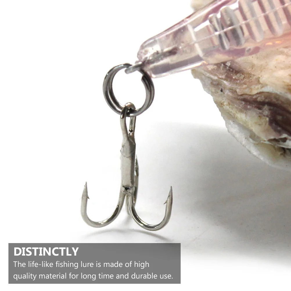 

6pcs 3D Simulation Fishing Lure Bright Color Abs Durable Imitation Fish Trap Artificial Bait For Fishing Tackle Lure Hook
