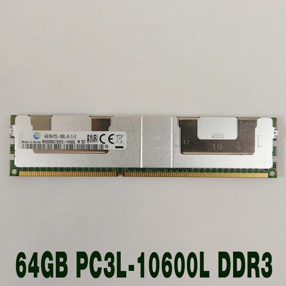 

1 pcs For Samsung M386B8G70DE0-YH9 M386B8G70DE0-YH93Q 1333 DDR3L Server Memory Fast Ship High Quality 64GB 8RX4 PC3L-10600L