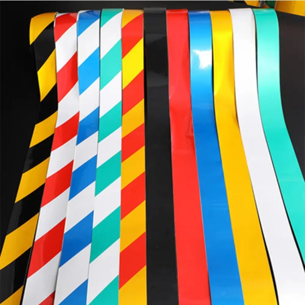 China's first-class 3-inch strip safety reflective belt concrete truck adhesive application best twill yellow-black