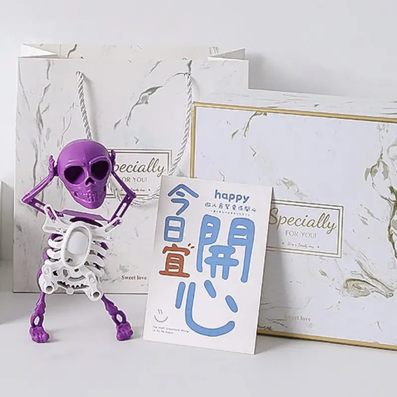 

Wind-up Dancing Skeleton Clockwork Dancing Skeleton Figure Toy Cool And Fun Wind-Up Rocking Toy For Work Area Home School And