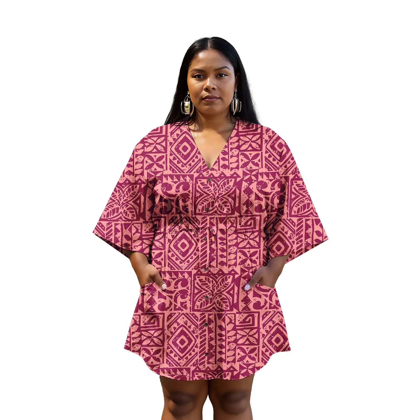 Nueva moda vestido de mujer diseño personalizado estampado de Samoa hawaiana vestido de fiesta de noche Tribal polinesio vestidos de fiesta de talla grande