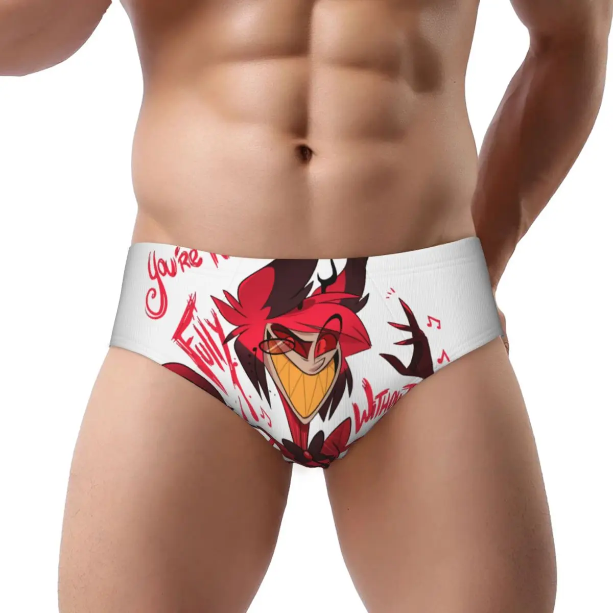 

Пользовательские Hazbins аниме анимационные гостиничные трусы, нижнее белье, мужские удобные эластичные трусы