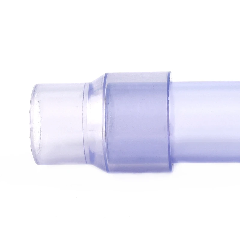 1PC Transparent Blue UPVC Direct Reducer Connectors Drainage Tube Garden Irrigation Pipe Fittings Aquarium Water Supply Joints