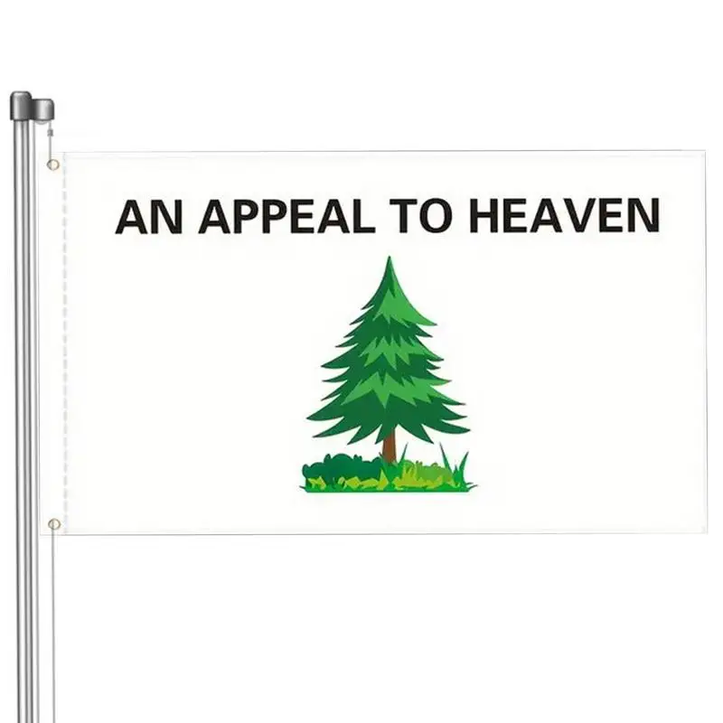 Pine Flag Garden Decor 3x5Ft Vibrant Pine Tree Farm Flag Decor All-Season Green Tree Flag Banner Indoor Outdoor Yard Ornament