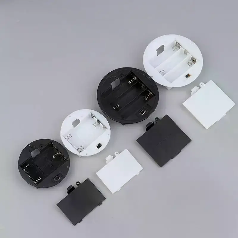3 AAA/AA 4.5V Battery Case With Switch Cover Embedded Battery Holder Battery Storage Boxes Switch Socket Container