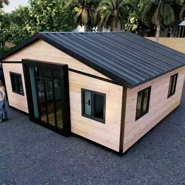 Customized Forest Cabin 20ft 40ft Luxury Prefab Villa Expandable Portable Home 2 3 Bedroom Prefabricated Container House Homesta