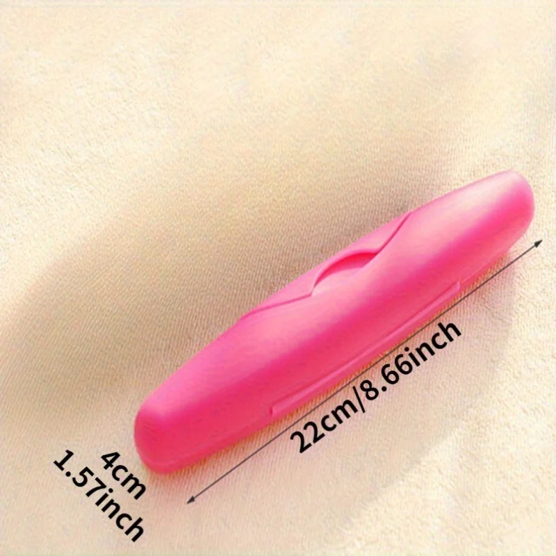 2pcs Portable Travel Toothbrush Case with Solid Color Sealed Lid, Waterproof, Dustproof and Leakproof Toothbrush Holder