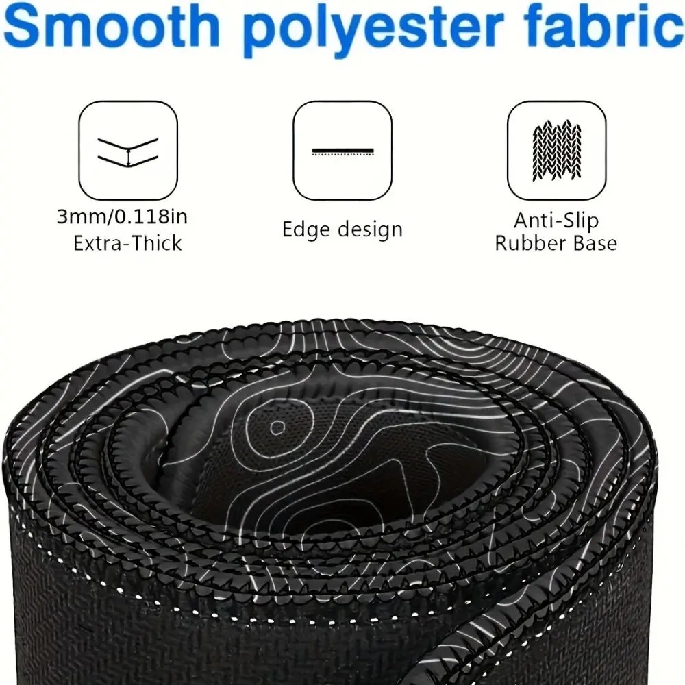 Non-slip Mouse Pad Rubber Large Keyboard Mouse Desk Pad With Stitched Edges Dirt-resistant Computer Keyboard Mat for Home Office