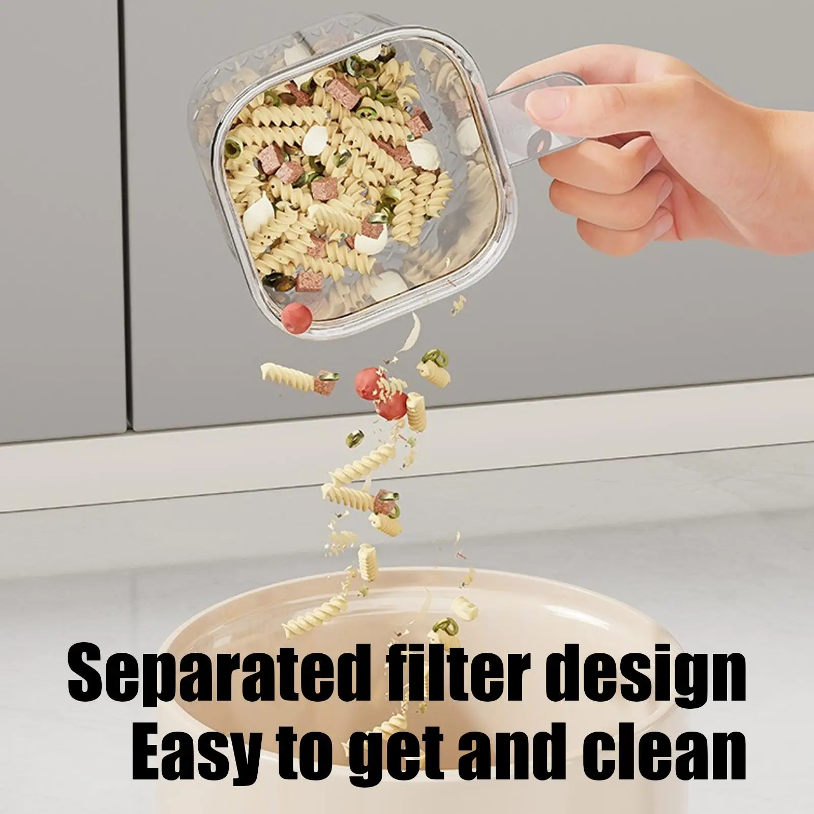 Sink Drain Basket Suction Cup Drainer Fine Mesh Kitchen Sink Food Catcher Basket for Waste Clog Prevention Home Apartment