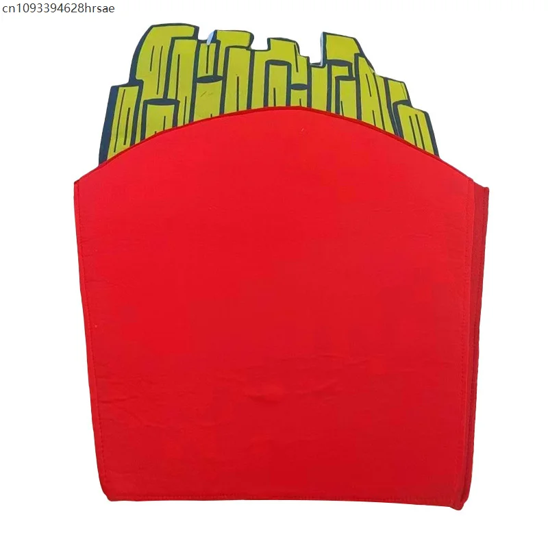 Unisex Lustige Essen Outfits Cosplay Erwachsene Pommes Frites Kostüm Kinder Riesen Pommes Kegel Halloween Kostüm