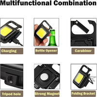 Y49A-White Rows Keychain Light,Whiterows Cob Keychain Work Light, Led Keychain Flashlight,Portable Keyring LED Work Light