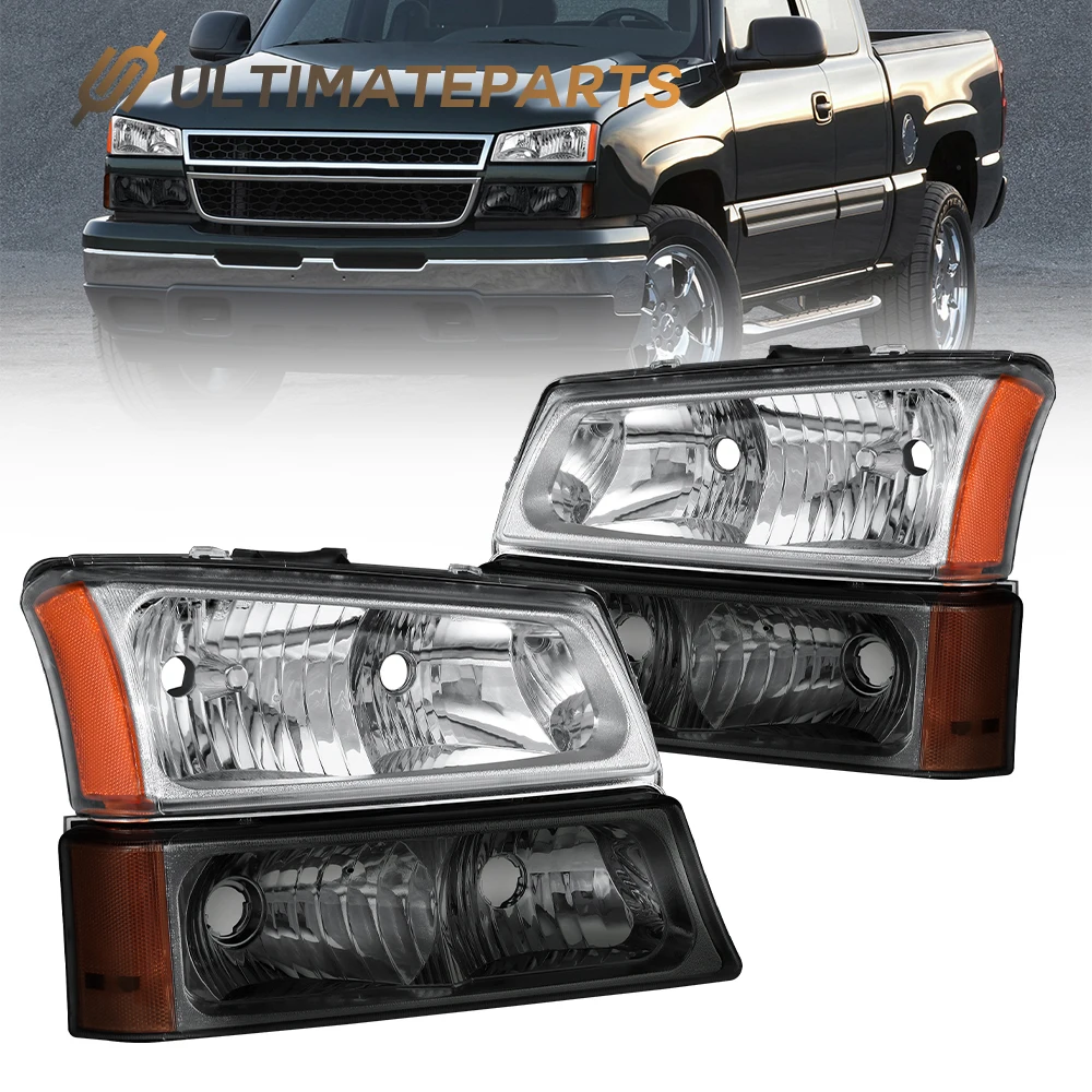 

Хромированные фары с подсветкой бампера для Chevy Silverado 1500 2500 3500HD 03-2006 гг.