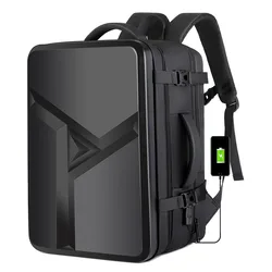 Large Capacity Hard Shell Backpack Men's USB Business Expansion Backpack Computer Bag 17 Inch for Laptop ABS Travel Bag Backpack