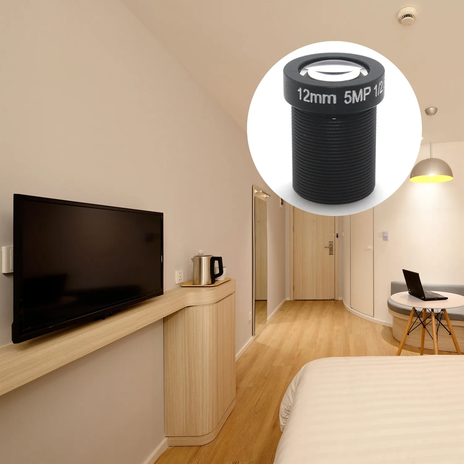 싱글 보드 카메라 렌즈, HD 네트워크 카메라 렌즈, CCTV 렌즈, 카메라 액세서리, 12mm, 5MP