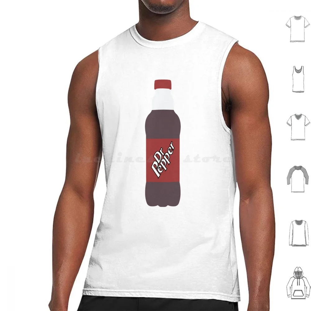 Dr Pepper Bottle Tank Tops Algodón estampado Dr Pimienta Bebida Bebidas gasosas Bebida de soda Dp Dr Pimienta
