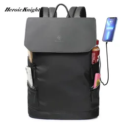 Heroic Knight Casual Sports Backpack Men with USB Waterproof 15.6