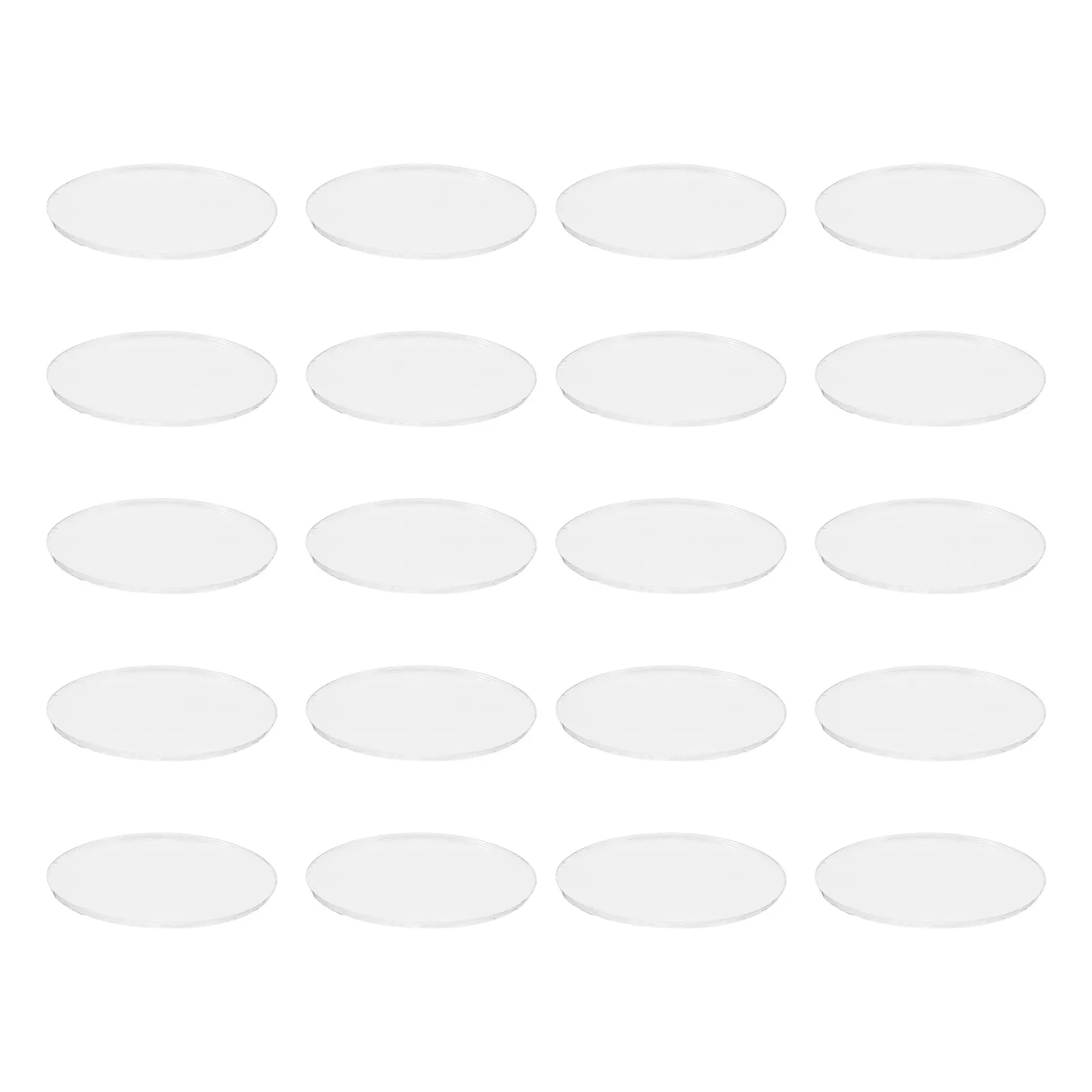 20Pcs Mr16 Gu10 Transparent Spotlight Glass Shade Floodlight Dome Lens Landscape Lighting Cover Uniform Light Distribution
