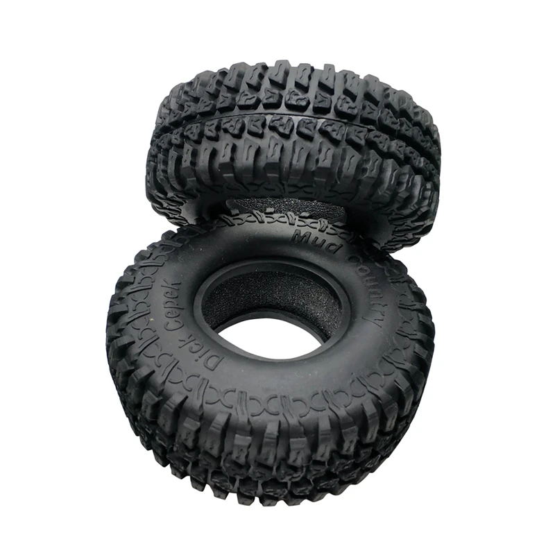 4PCS 100MM 1.9 Rubber Tires Tyres Wheel For 1/10 RC Crawler Car Axial SCX10 90046 AXI03007 Traxxas TRX4 D90 Tamiya CC01