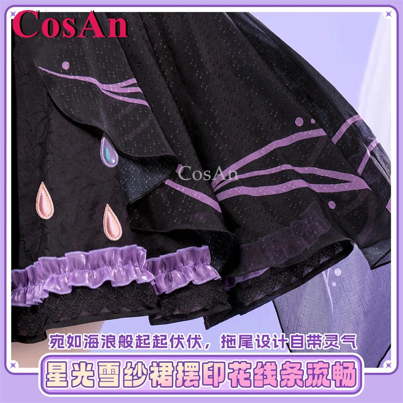 CosAn Game Genshin Impact Sangonomiya Kokomi Cosplay Costumes Pearl Girl Daily Outfit Dress Halloween Party Role Play Clothing - view 3