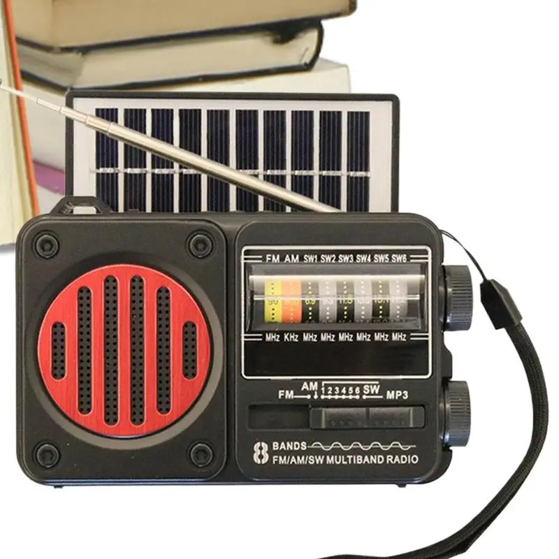 

Portable Radio Multi-Band Solar Radio USB And Solar Charging Flashlight For Outage Survival Wilderness Outdoor Camping Hiking