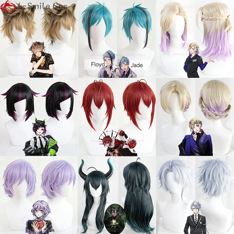 cosplay Riddle Rosehearts Floyd Jade Epel Felmier Lilia Vanrouge Ruggie Bucchi Vil Schoenheit Wigs