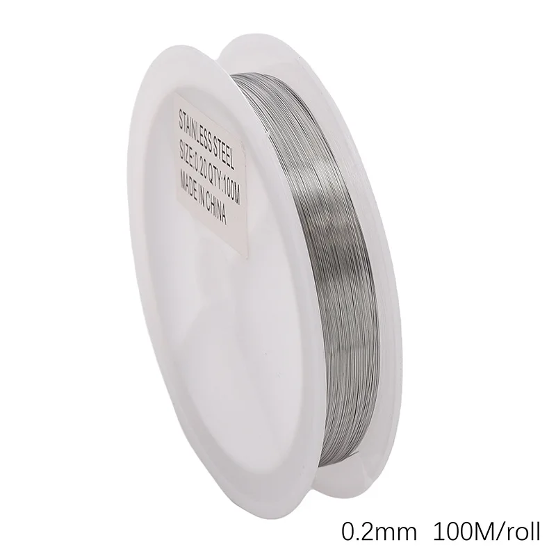 0.2-0.6 mm Strong Stainless Steel Line Wire Beading Cord String Craft Bailing Sculpting Wire For Jewelry Making DIY Handcraft