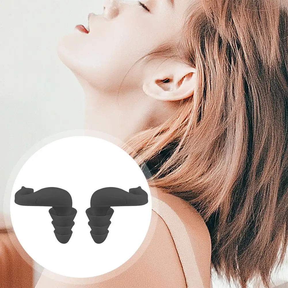 Umbrella-shaped Fit Earplugs Portable Dolphin Sleeping Earplugs 40db Noise Reduction for Workshops Naps Students Waterproof